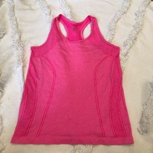 Morétultra Hot Pink Racer Back Workout Tank Top